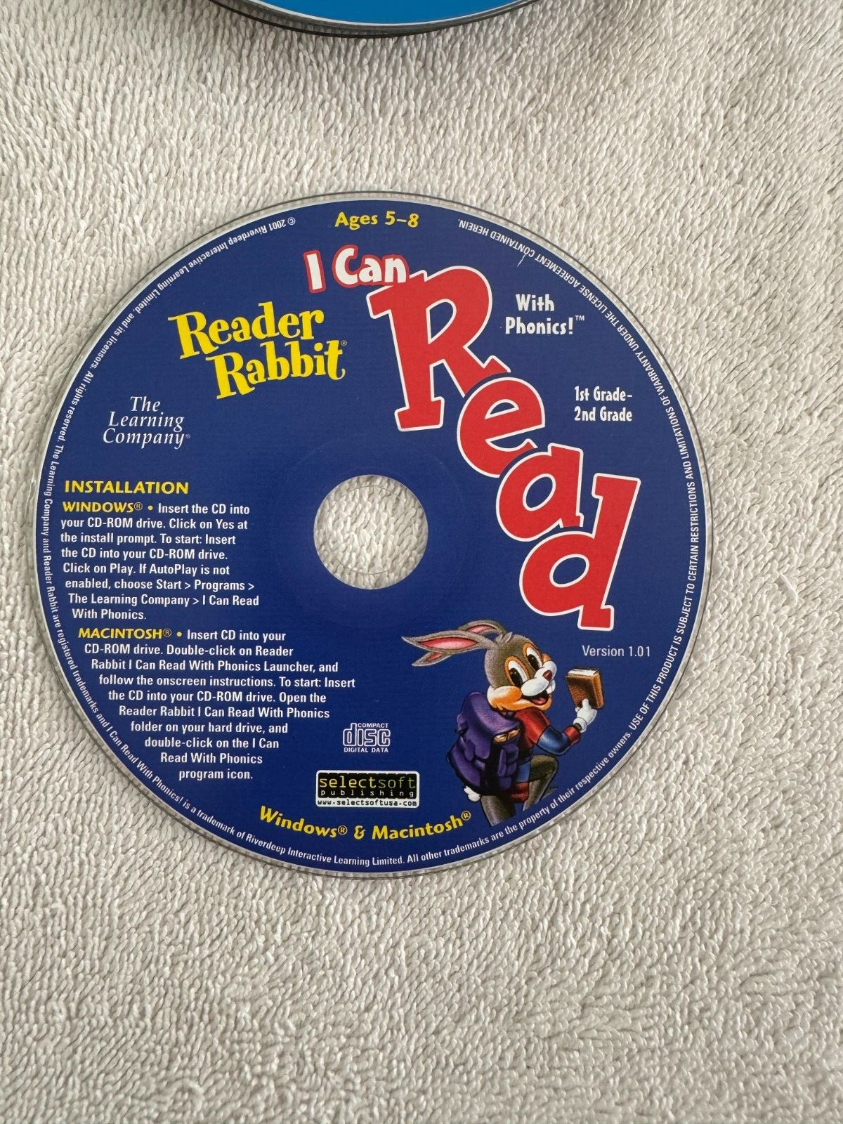 Reader Rabbit I Can Read with Phonics Ages 5-8 [CD-ROM] 2001 Windows 95 ...