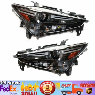 Pair Fit 2017-2021 Mazda CX-5 Full LED Headlights w/AFS Headlamps Left+Right New