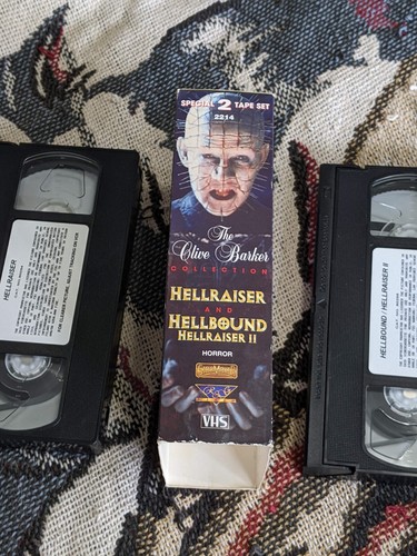 HELLRAISER 1 & 2 VHS ANCHOR BAY TWO TAPE SET HORROR CLIVE BARKER - Picture 4 of 5