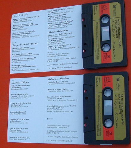 4MCs Die schonsten Melodien großer Meister Readers Digest Kassetten + Booklet - Picture 4 of 6