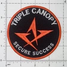 Triple Canopy Secure Success Security Mercenary Soldier Patch Repro New A580
