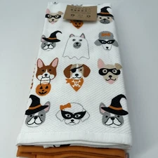 Dog Halloween  Casaba 3 Pc. Kitchen Towel Set