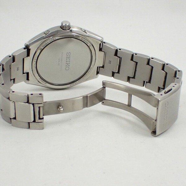 E) SEIKO ソーラー 7B24-0BH0 腕時計 Seiko Brightz 7B24-0BH0 Radio wave control Date Titanium