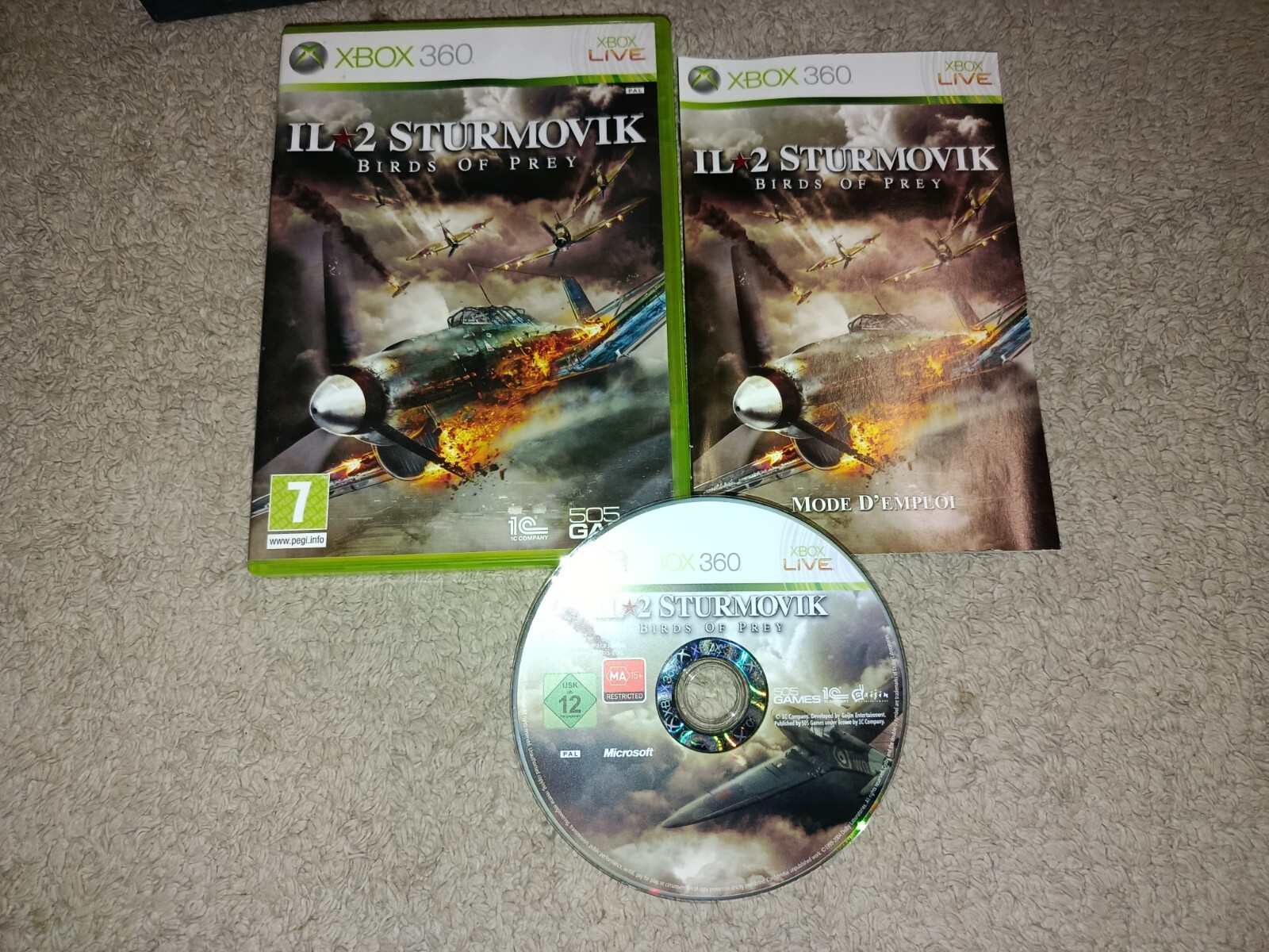 IL 2 STURMOVIK BIRDS OF PREY XBOX 360 COMPLET PAL FR