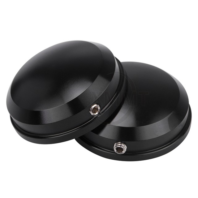 Motorcycle Black Upper Fork Stem Nut Covers kit for Harley 8617 FLSTC