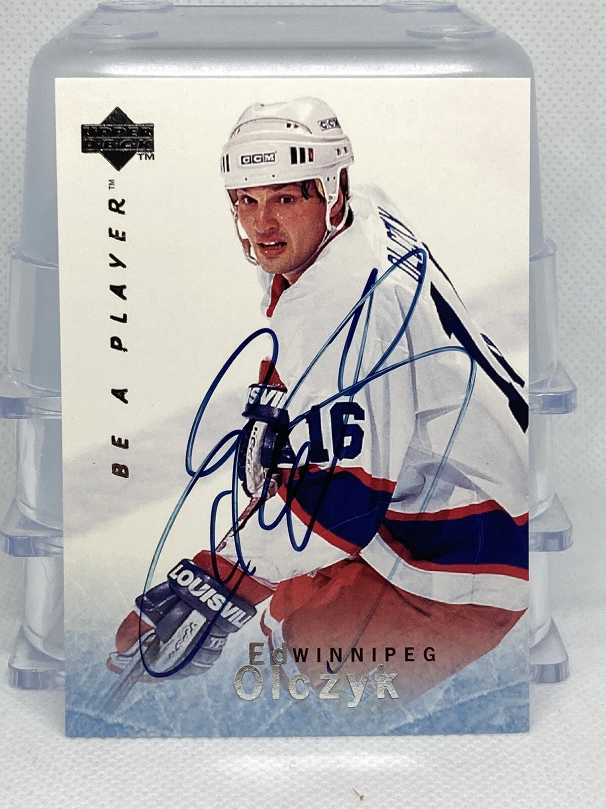 1995-96 Upper Deck Be a Player Auto Ed Olczyk #S141 Autograph