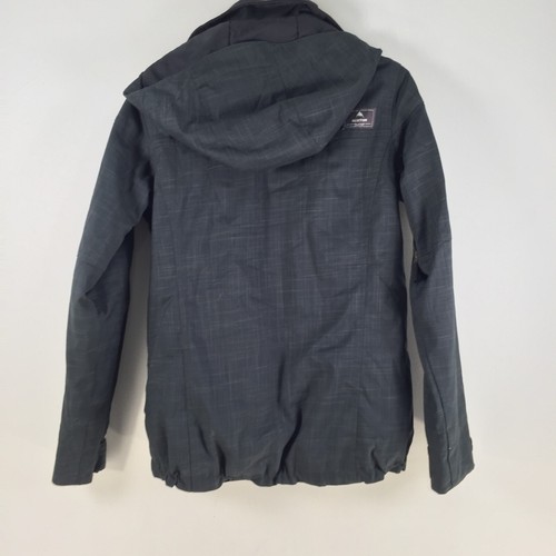 Burton dryride snow jacket mens Large dark navy check hooded long sleeve 107641 - Picture 5 of 8