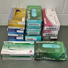 (1950) Ansell, Microflex, Cobalt, TouchNTuff, midKnight Gloves, Nitrile, PE, NBR