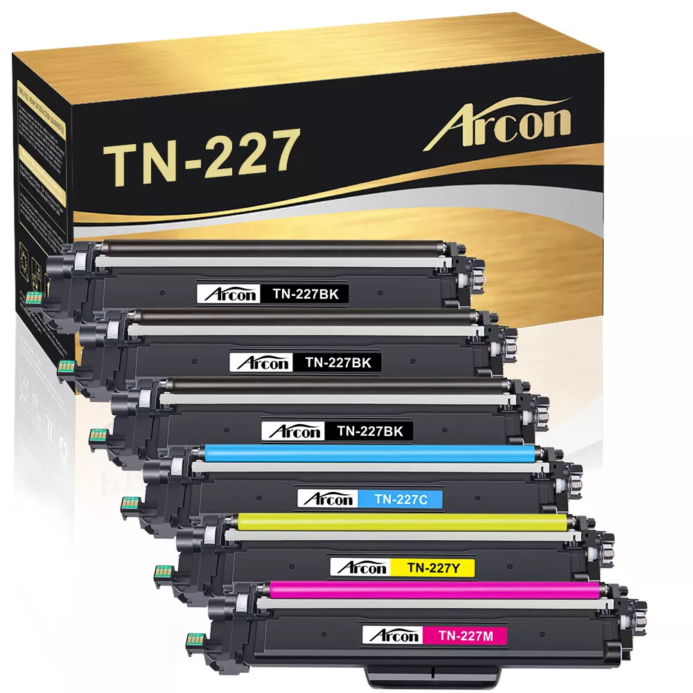 True Image 5-Pack Compatible Toner Cartridge for Brother TN-227BK TN-227  MFC-L3710CW MFC-L3770CDW MFC-L3750CDW HL-L3210CW HL-L3230CDW HL-L3290CDW