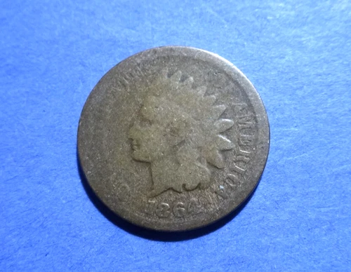 1864 Pointed Bust Bronze Indian Cent  Good-