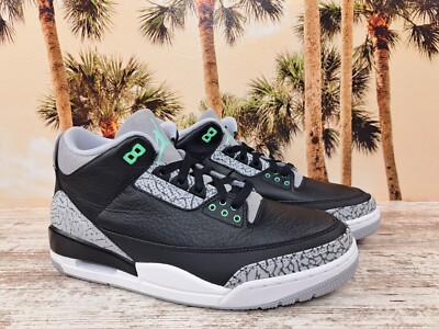 grey green jordan 3
