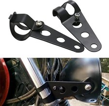 Universal 33Mm-43Mm Metal Motorcycle Modified Headlight Mount Brackets Clamp For