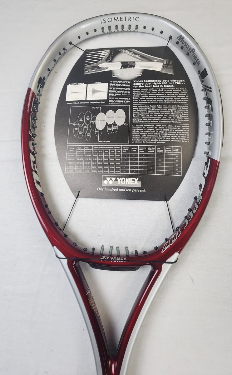 Yonex V-Con Spec OS Tennis Racket w/ Cover - 4 5/8