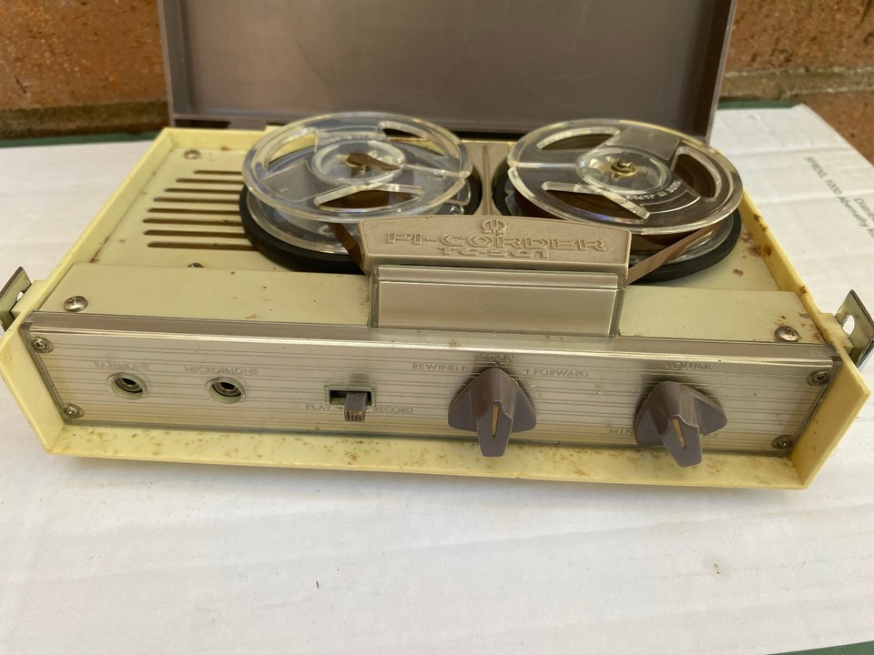 Vintage Portable Reel to Reel Tape Recorder Japan Pioneer PiCorder TC