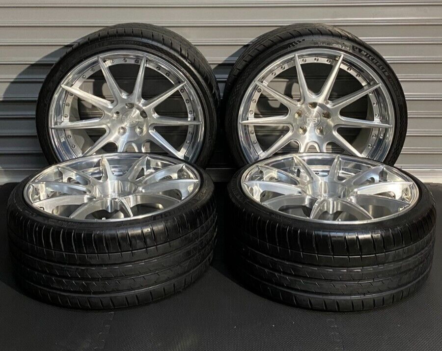 20/21" PROJECT6GR FORGED BRUSHED POLISHED LIP WHEELS MICHELIN TIRE FOR AUDI R8