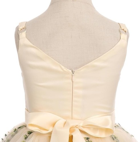 Amazon Girls Bridesmaids Dress Age 12 years Tutu Gown Lace Party Princess Lace - Picture 5 of 8
