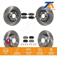 [Front+Rear] Disc Brake Rotors And Ceramic Pads Kit For Volkswagen GTI