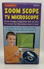 Lakeshore Zoom Scope TV Microscope Screen 50X Magnifier XA972 Tested Works