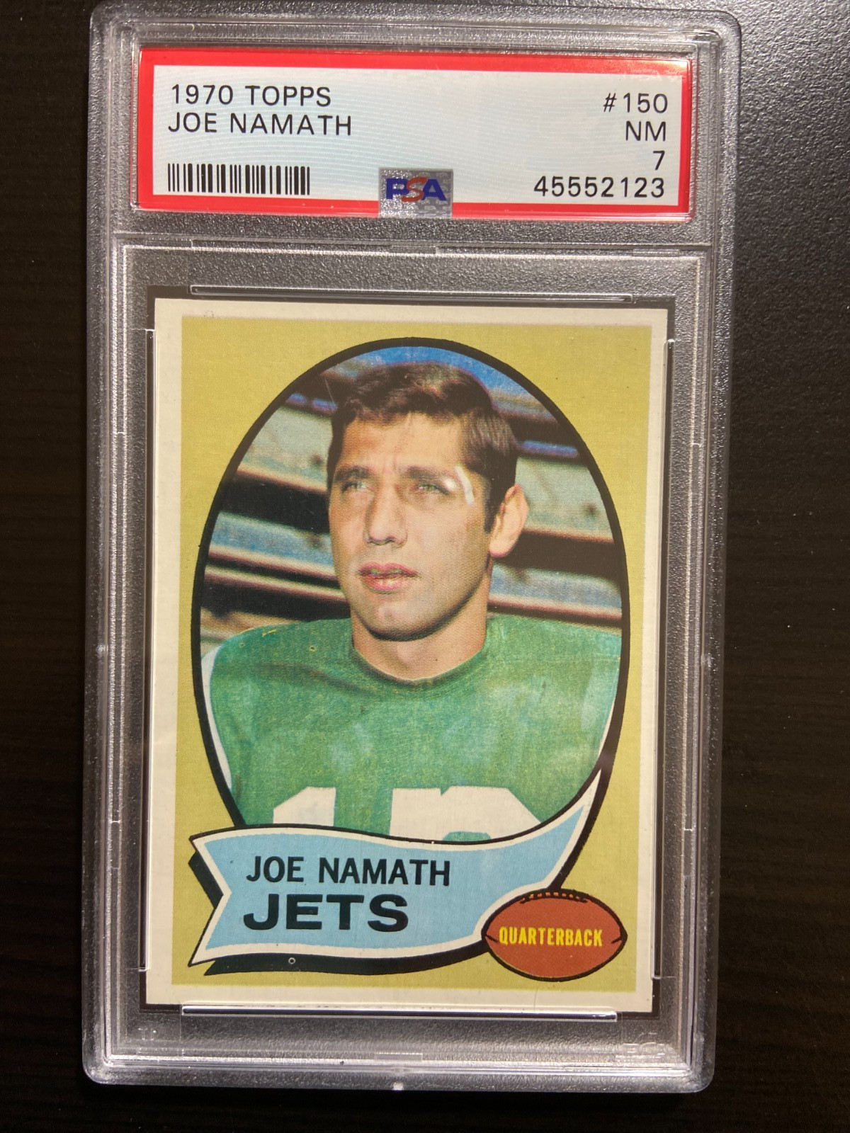 1970 Topps Joe Namath HOF #150 PSA 7 Near Mint