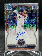 2023 Bowman Chrome KENNI GOMEZ SPECKLE REFRACTOR AUTO 209/299 ASTROS CPA-KG