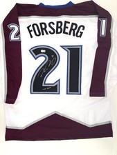 Peter Forsberg Signed Colorado Avalanche Jersey HOF 2014 BAS Witness Auto