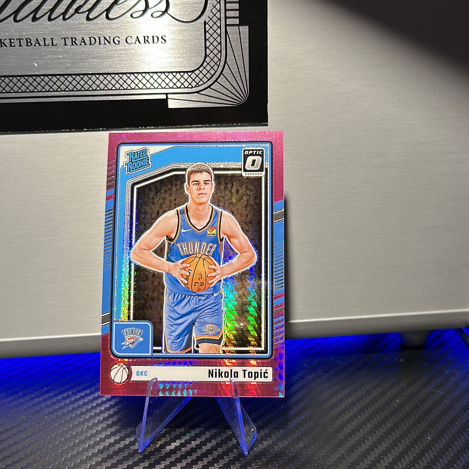 2024-25 Panini Donruss Optic Rated Rookie Nikola Topic#278 Pink Hyper Prizm (RC)