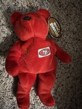 NFL Salvino's Bammers San Francisco Steve Young 8 Red Plush Beanie Bear NEW tag