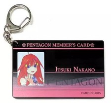Nakano Satsuki Card Keychain The Quintessential Quintuplets Keyring 59mm Used