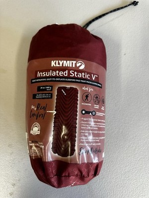 #173 Klymit Insulated Static V Sleeping Pad;  24oz;  72 x 23 x 2.5'' (4-seasons)