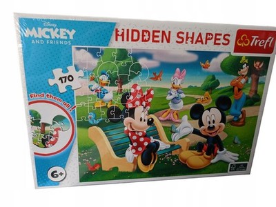 Trefl versteckte Form Mickey Mouse Disney Puzzle 170 Teile, Alter 6+, 47 x 33 cm