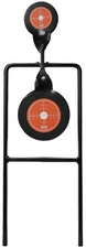 Champion Double Gong Spinner Black/Orange Target Steel Bullseye Standing - 40875