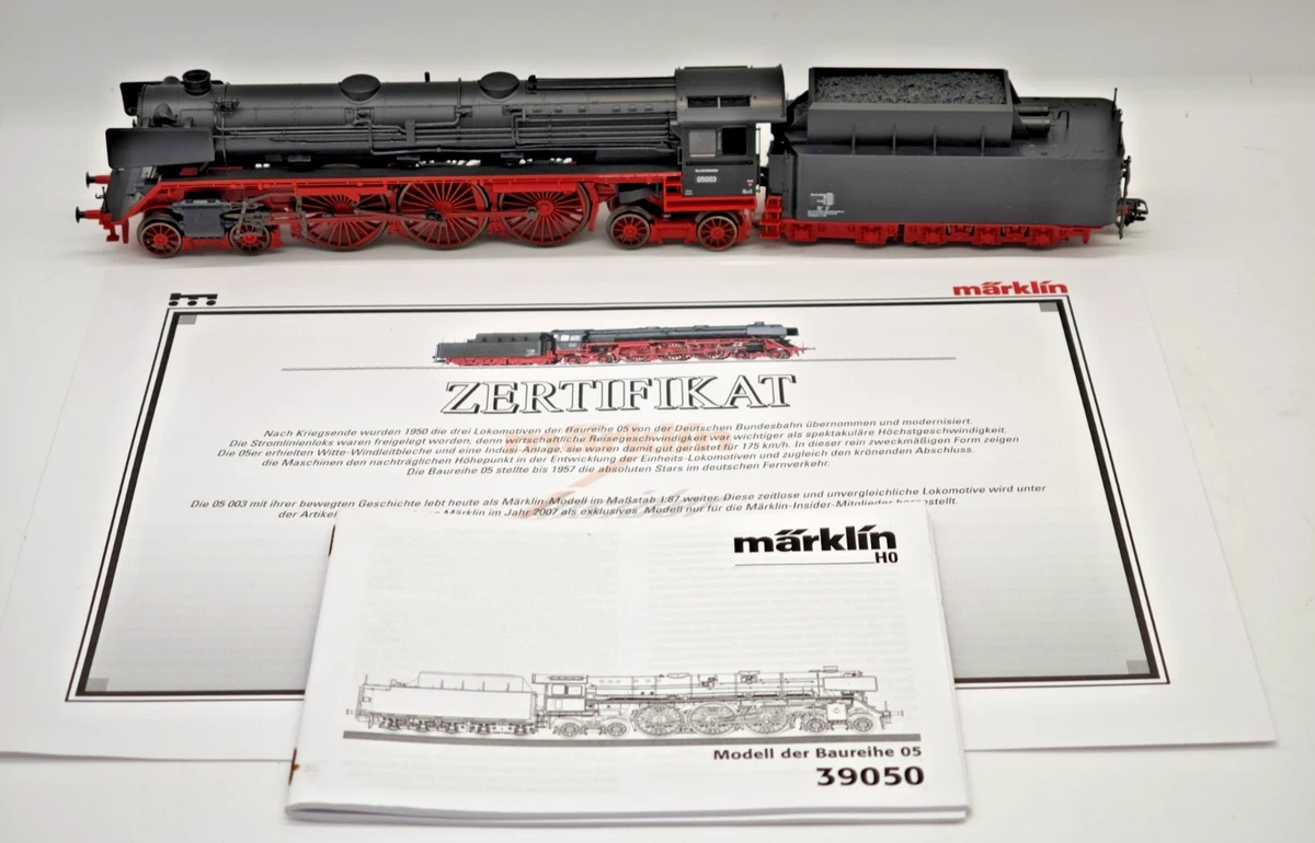 Märklin H0 39050 Dampflok BR 05 003 der DB Rarität mfX Sound neuwertig ohne OVP