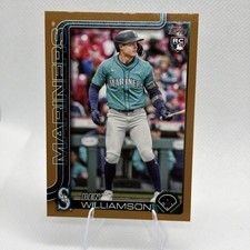 Topps 2025 Update Series Ben Williamson Gold Rookie Mariners #US130 0651/2025 