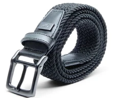 New Nike Golf Tour Stretch Woven Belt Black Xl (44-46)