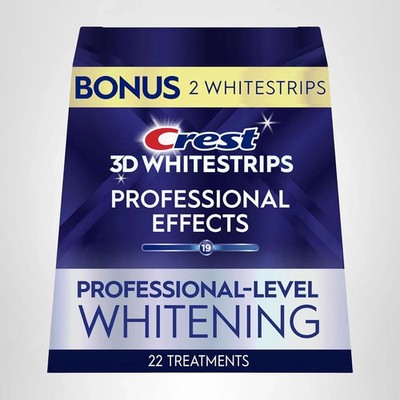 Crest 3D Whitestrips 19 Levels Professional Effects 20 Strips BONUS 2=22