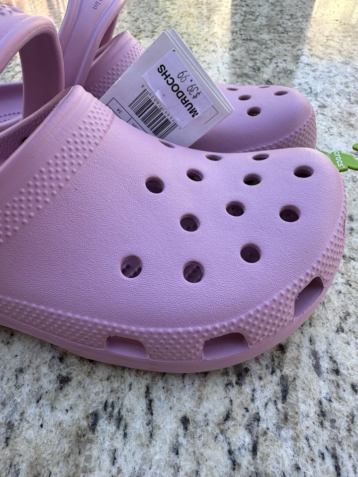 Crocs Classic Clog K Big Kids' (Ages 5+) J3 US Hydrangea 206991-5BX NWT - Image 2 of 4