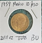 1959 Mexico 10 Pesos Gold — photo from another recent sale