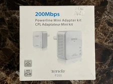 Tenda P200 Powerline Mini Adapter Kit Up to 200Mbps New Still Sealed