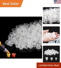 Professional 1000Pcs Plastic Tattoo Ink Caps - Pre-Sanitized for Clean Sessions