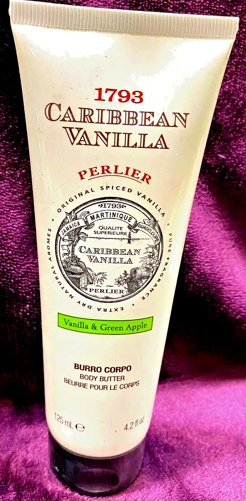 PERLIER 1793 CARB. "VAN./GREEN APPLE" or "VAN./ORANGE" BODY BUTTR 4.2oz NEW/SEAL