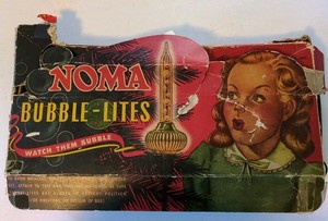 Vintage 9 Noma Christmas Tree Unique Lites W Box Working