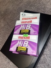 Maxell Hi8 Digital8 XR-Metal 120 Cassette Tape 60min 8mm Lot of 2