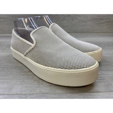 Vince Warren Women's Mesh Platform Slip On Sneakers Grey White US 10M EUR 40