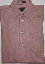 Mens Eddie Bauer Long Sleeve Gingham Button Up Shirt Size Medium MD M