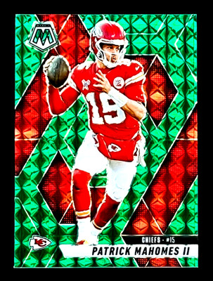 Patrick Mahomes II 2025 Panini Mosaic Green Prizm Kansas City Chiefs #200