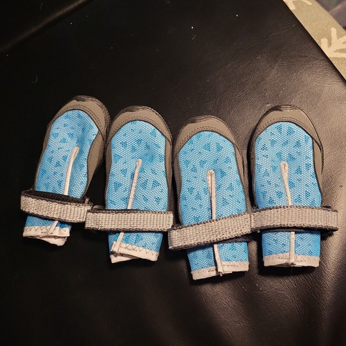 Dog Boots (med) Aqua blue Arcadia Trail Warm Weather - Picture 9 of 10