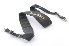 Exc 5 Mamiya Neck Shoulder Strap Gold LOGO Lugs RZ67 RB67 Camera From JAPAN