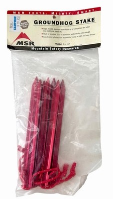 MSR Groundhog Stake Set Tent Stakes 8 Pieces 7.5 Inches New 