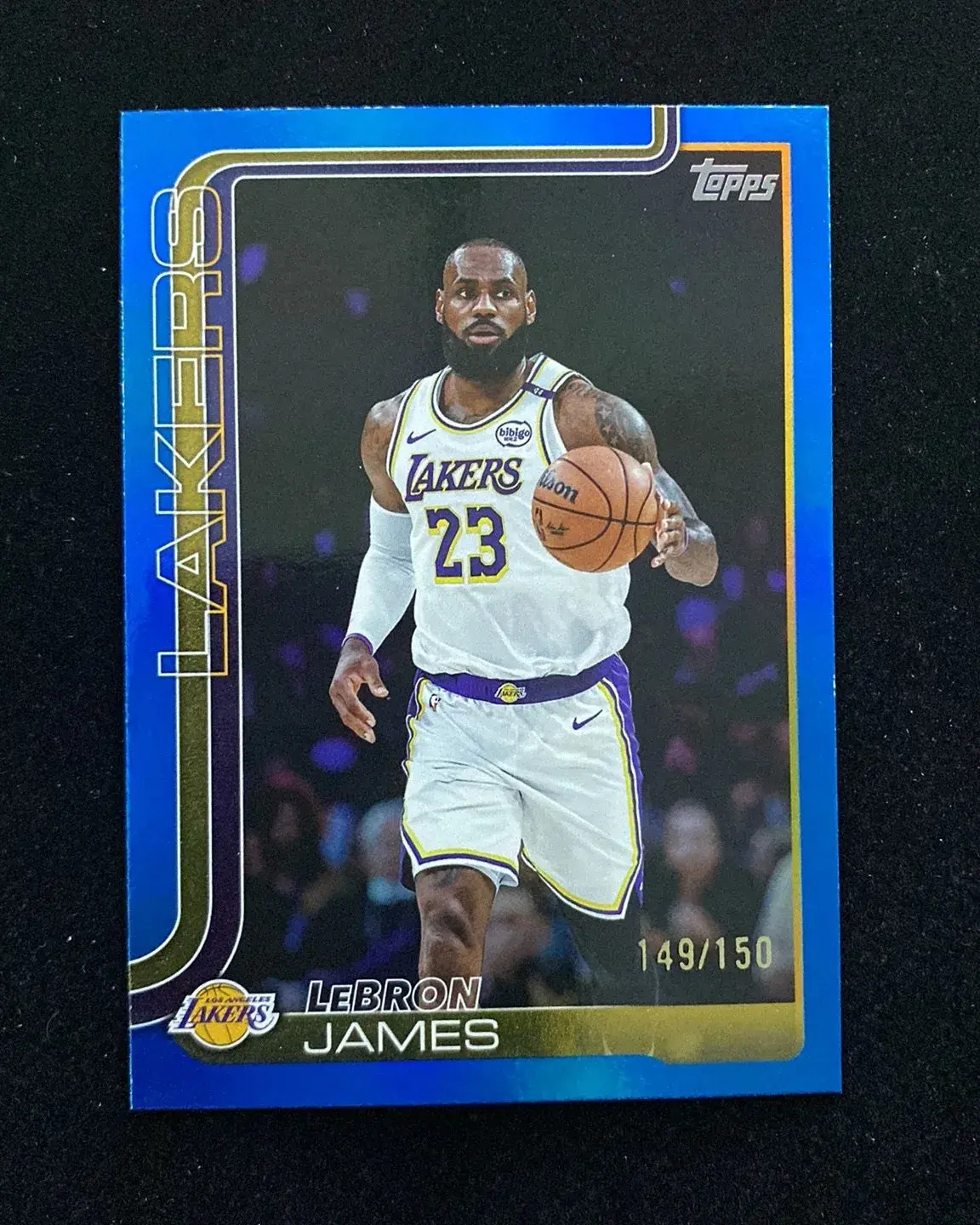 2025-26 Topps Flagship Blue Rainbow #150 LeBron James 149/150 Lakers HD