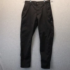 Hurley Pants Mens 30 Jet Set Tech Pant Chino Stretch Flex Flat Front Black